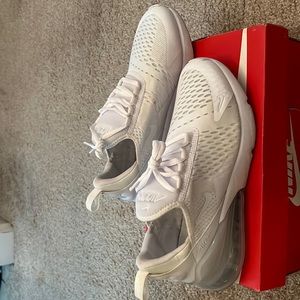 Size 7Y white NIKE shoe